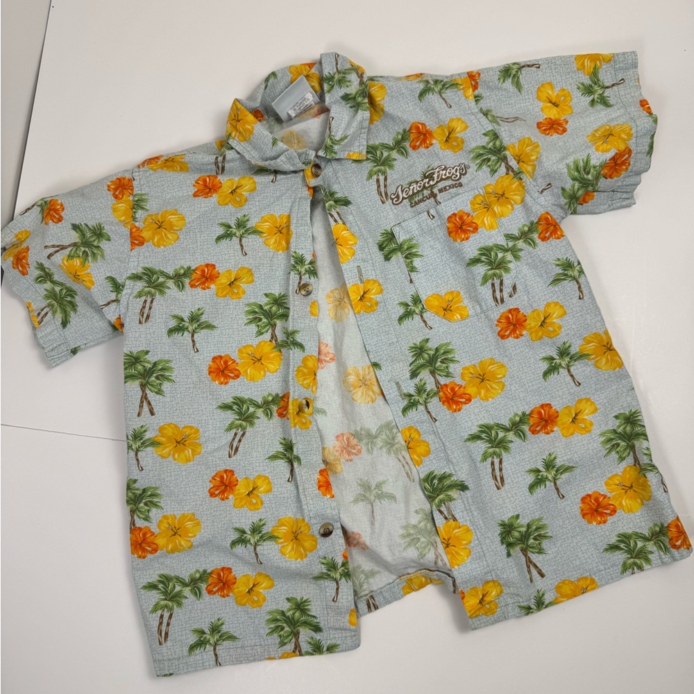 Kids Senior Frog Hawaiin Shirt 4t‎